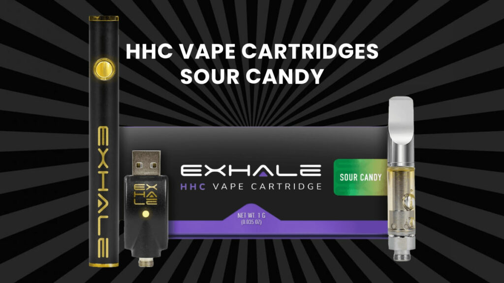 Exhale Wellness - HHC Vape Cartridges Sour Candy