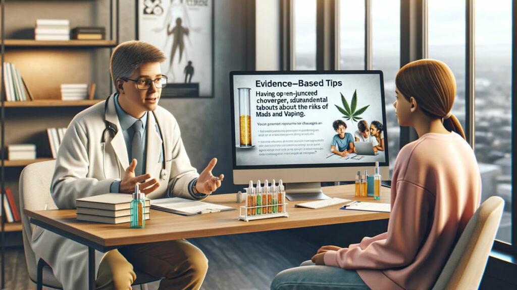 How to Talk to Your Teen About Marijuana and Vaping discussing marijuana vaping with teenagers