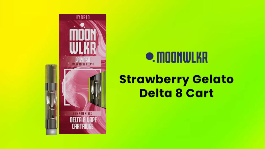 Moonwlkr - Strawberry Gelato Delta 8 Cart