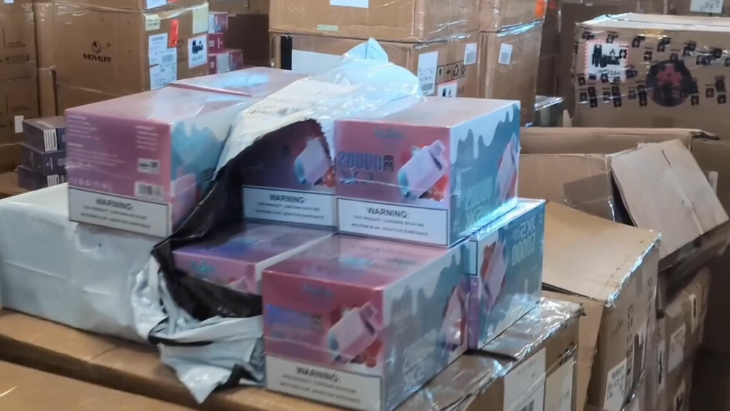 German Customs Seizes Record-Breaking 650,000 Illegal Vapes in Rhineland German customs seizes illegal vapes Rhineland