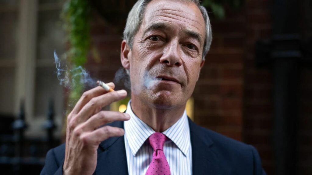 Nigel Farage speaking about Reform UK's plan to repeal the generational smoking ban and protect civil liberties.